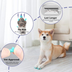 Soft, lightweight Mottalio paw grips for comfortable senior dogs on floors.