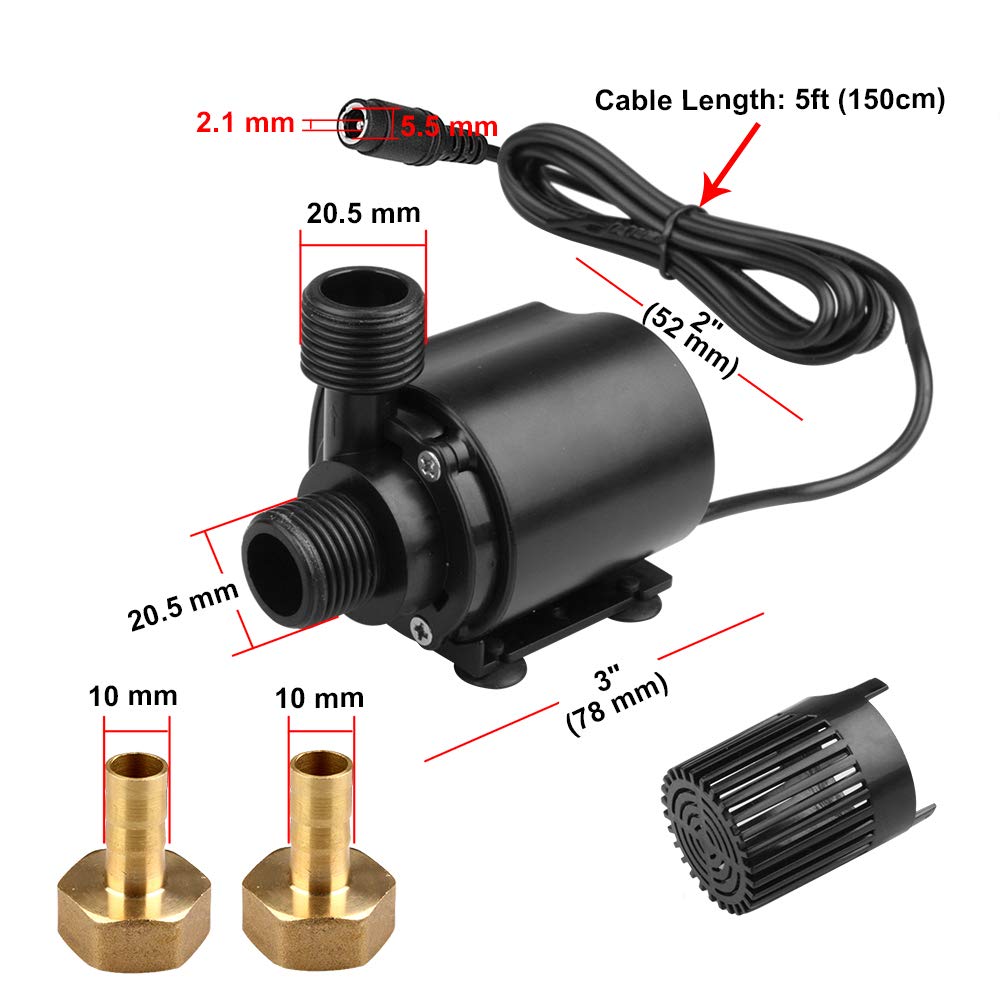Mountain Ark compact pump in a small aquarium for reliable circulation.