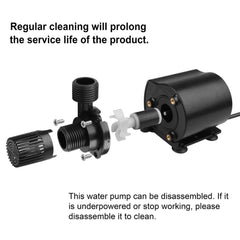 Mountain Ark compact pump mounted in reservoir for simple installation.