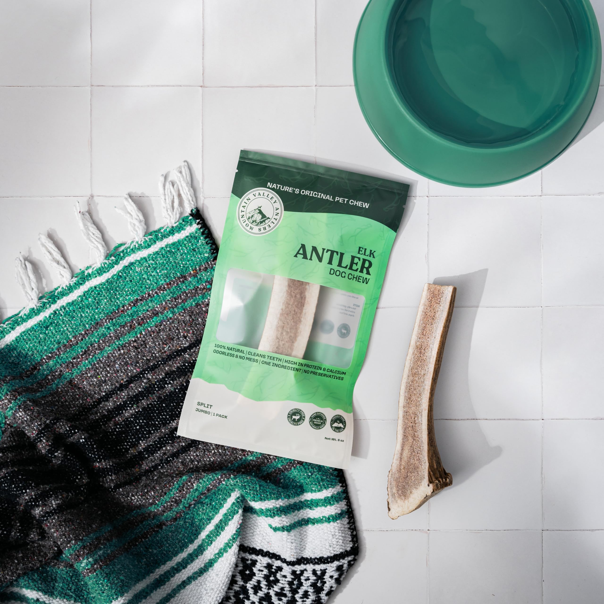 Mountain Valley Antlers usa-wild-foraged-origin image confirms U.S.-sourced natural chew option.
