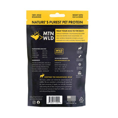 Mountain Wild venison nib close-up showing natural protein reward