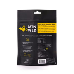 MOUNTAIN WILD tearable treat squares ready for high-protein training rewards.