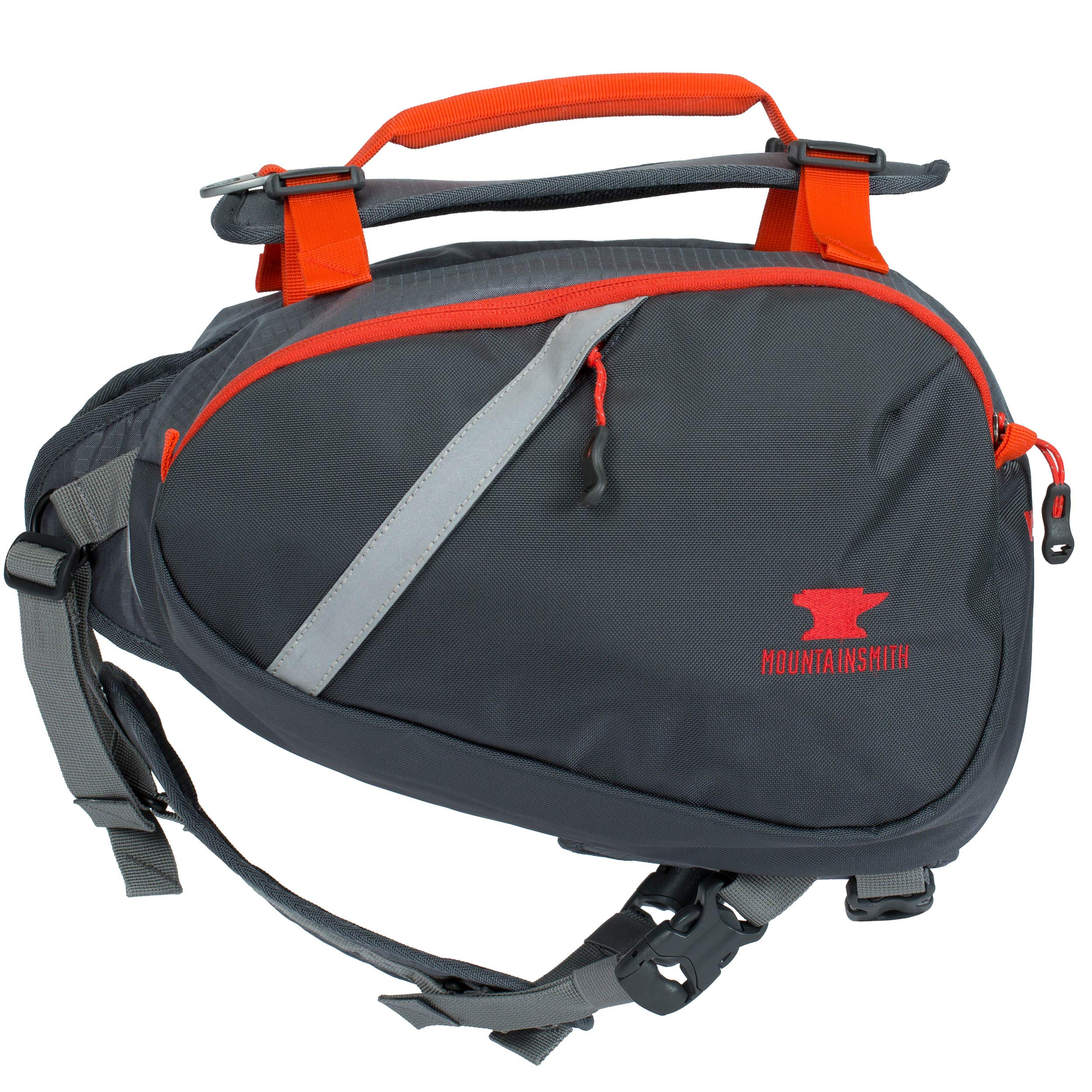 Mountainsmith K9 Pack back harness with vented panels cooling on trail