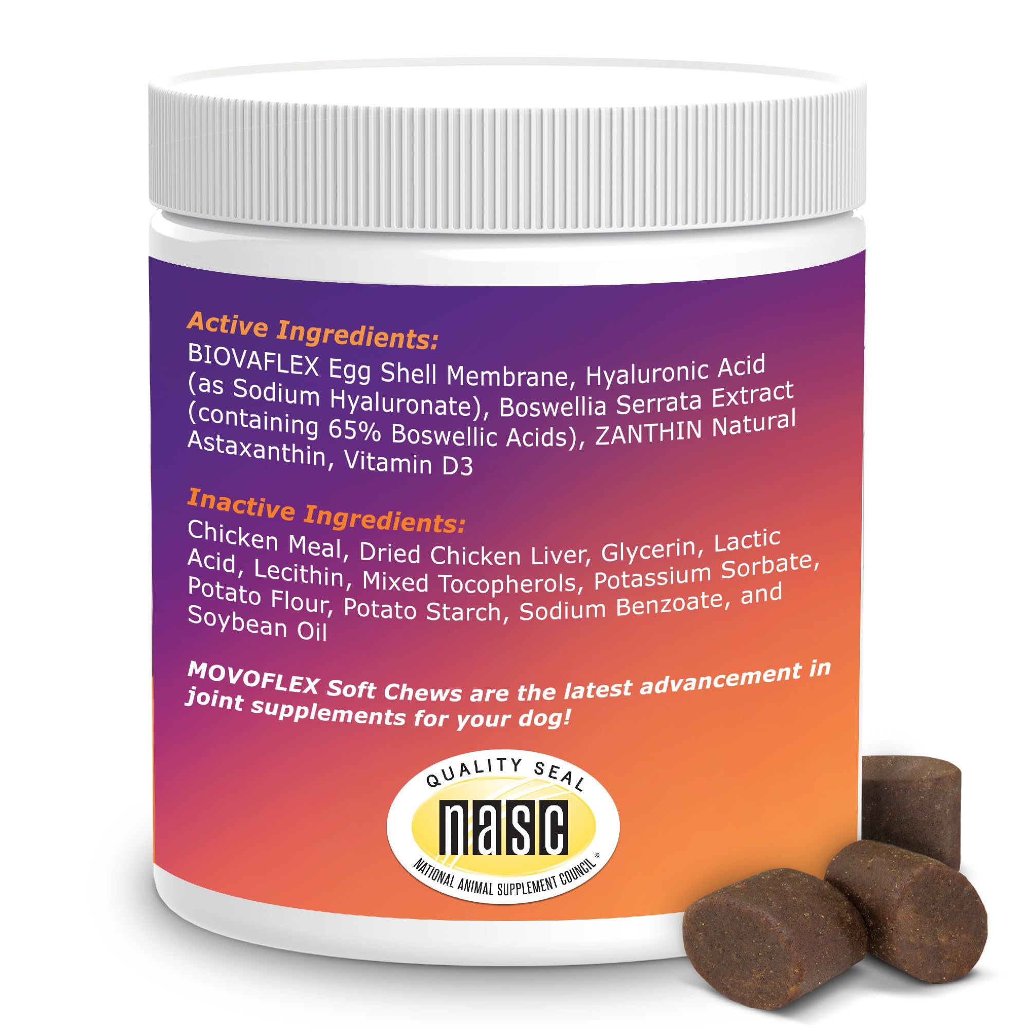 MOVOFLEX-packaging-120-count confirms long-lasting 120-day supply for 80+ lb dogs.