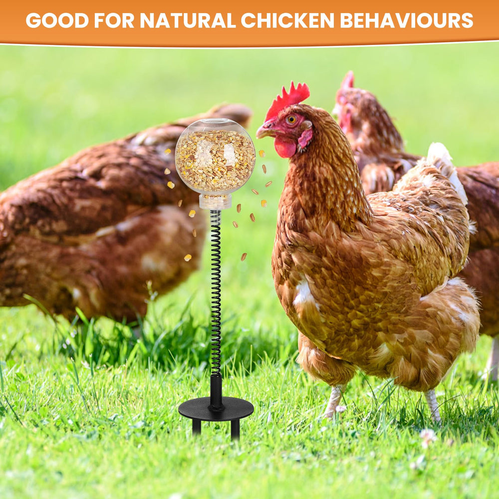moyardow Peck Toy metal spring tower withstands outdoor pecking.