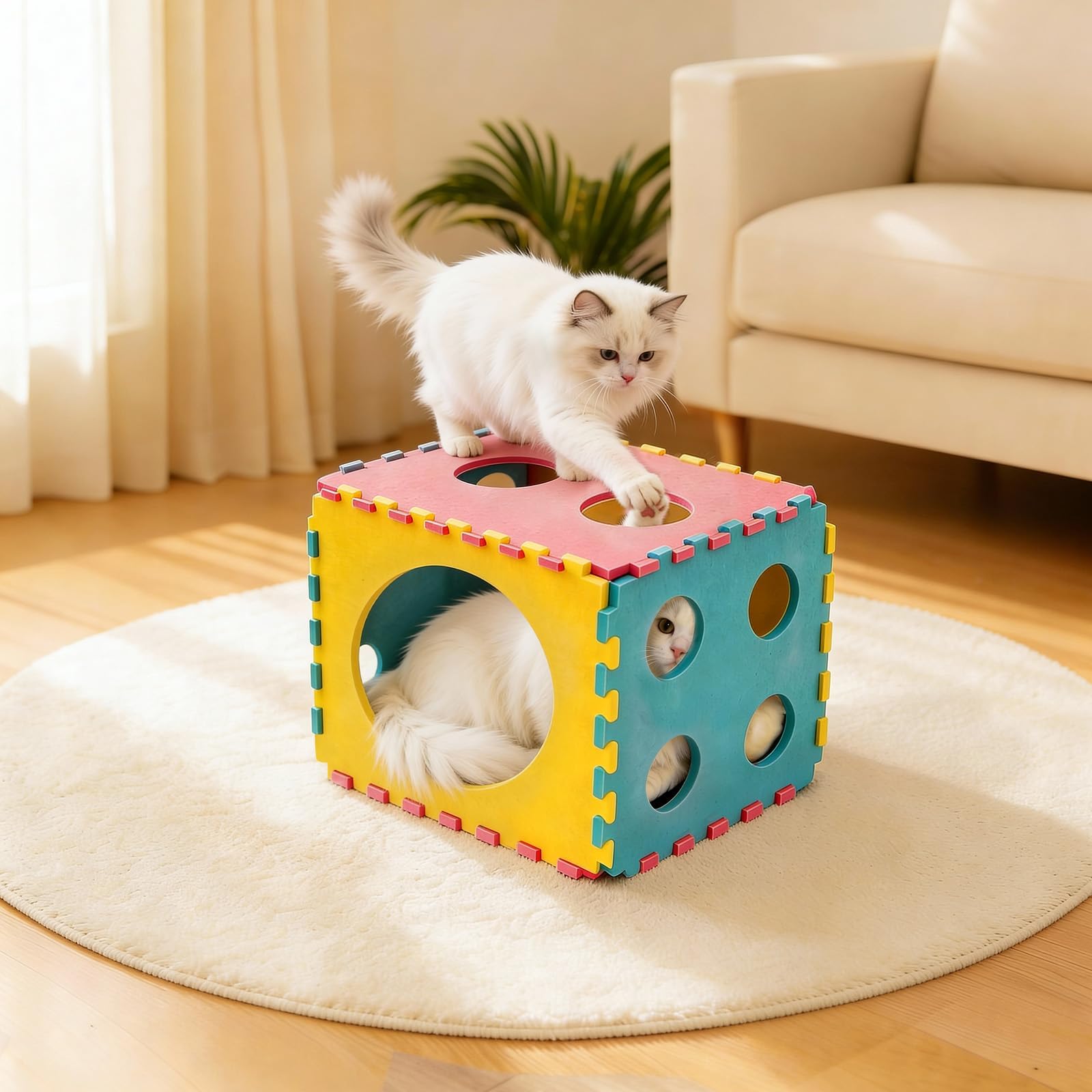 MOYMO cat bed removable cushion simplifies cleaning after cozy naps
