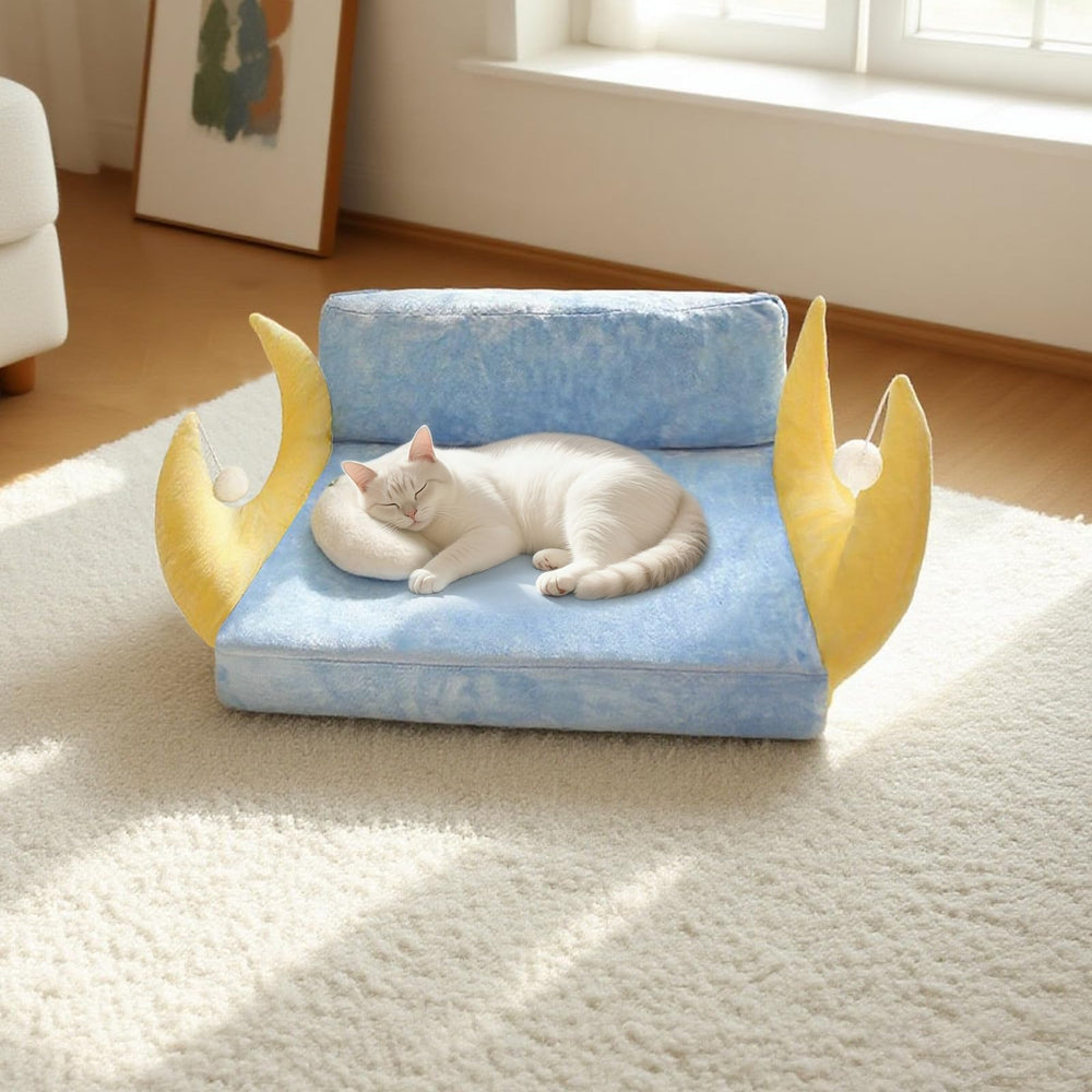MOYMO cat couch complements modern, farmhouse, and vintage decor