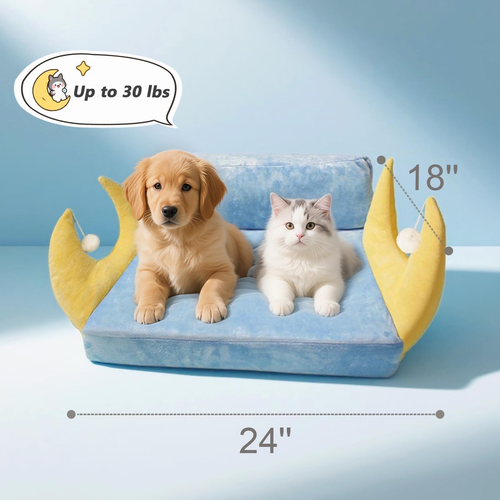 MOYMO cat couch U-shaped pillow for naps