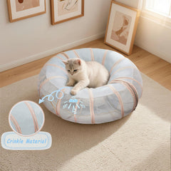 MOYMO Cat Tunnel crinkle sound promotes playful exploration and social play