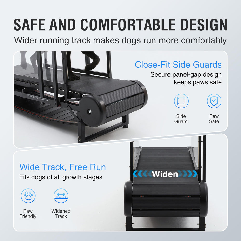 Moysoon dog treadmill adjustable slope for tailored training.
