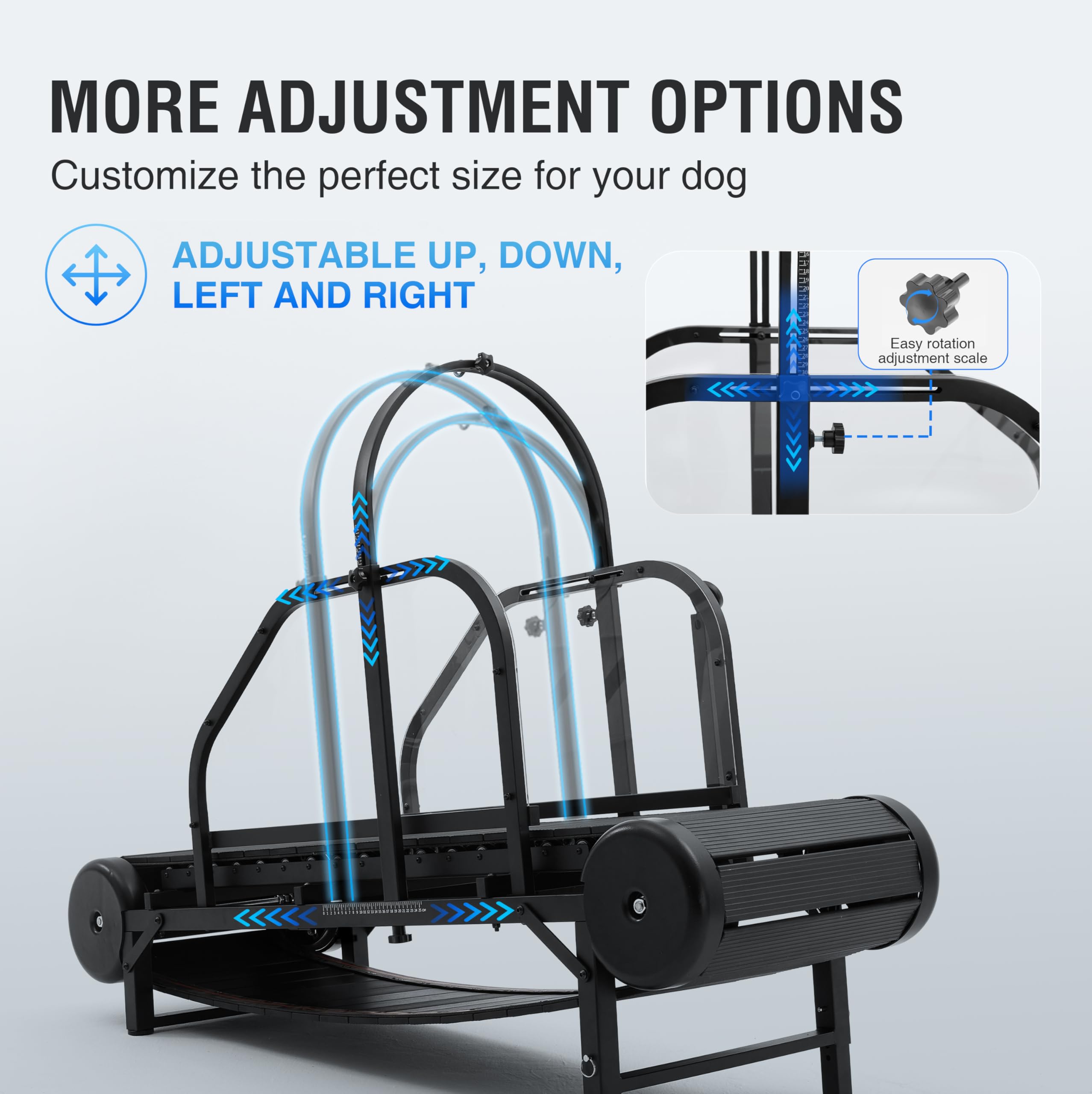 Moysoon dog treadmill large dog capacity up to 300 lbs.