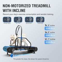 Moysoon dog treadmill pedometer display tracks exercise progress.