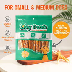 Premios M-PETS para cachorros pequeños, primer plano de palitos.