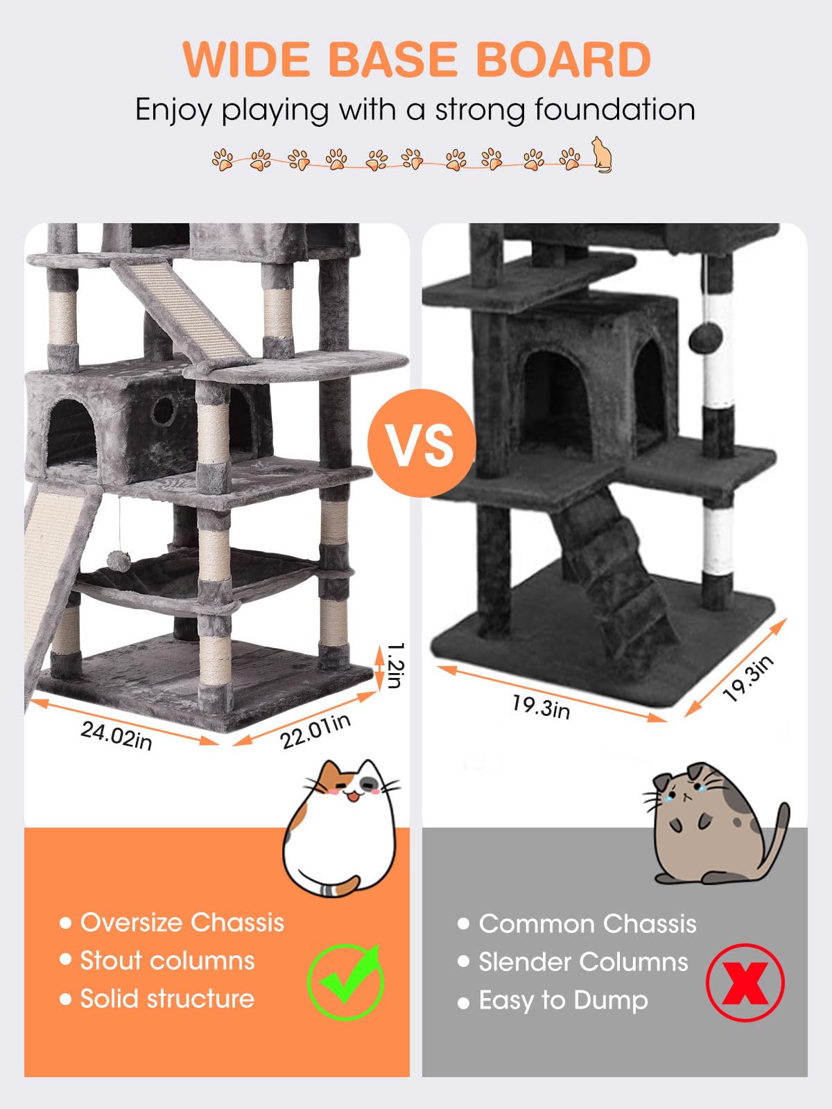 MQ Cat Tree basket serves as a cozy escape and lookout perch