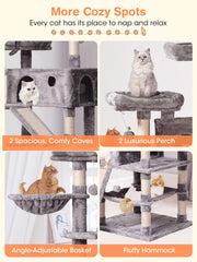 MQ Cat Tree condos give cats private hideaways and restful retreats