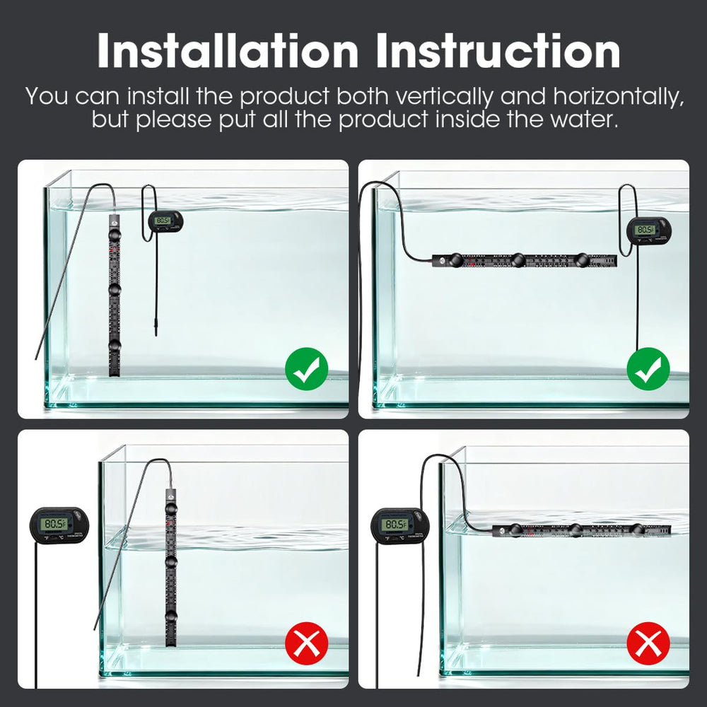 MQ submersible heater saltwater use demonstrates compatibility with reef and marine setups.