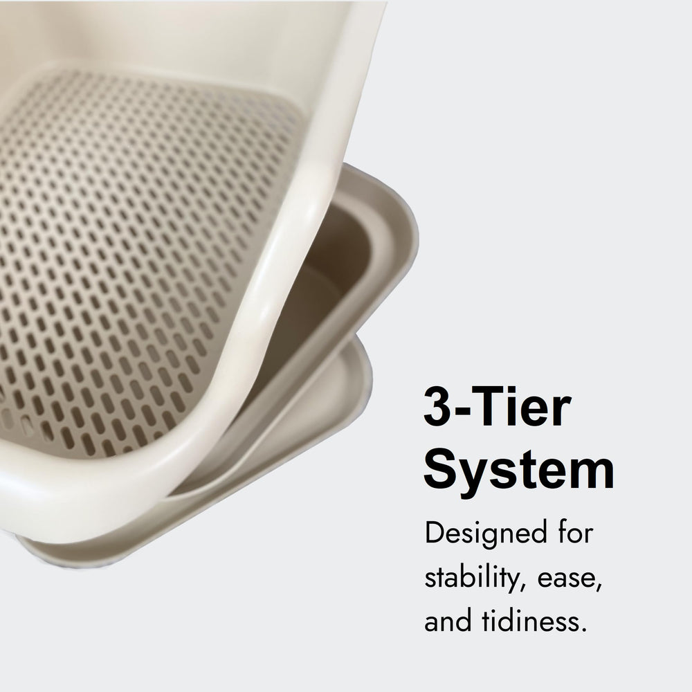 Mr. Catman three-layer-system design supports multi-cat homes with separate storage and sifting zones.