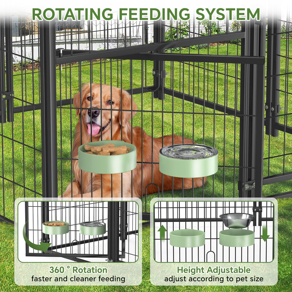 Mr IRONSTONE rotating feeding bowl close-up for easy, mess-free mealtimes.
