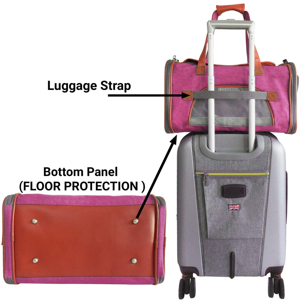 Mr. Peanut's plywood base provides sturdy support inside the carrier.