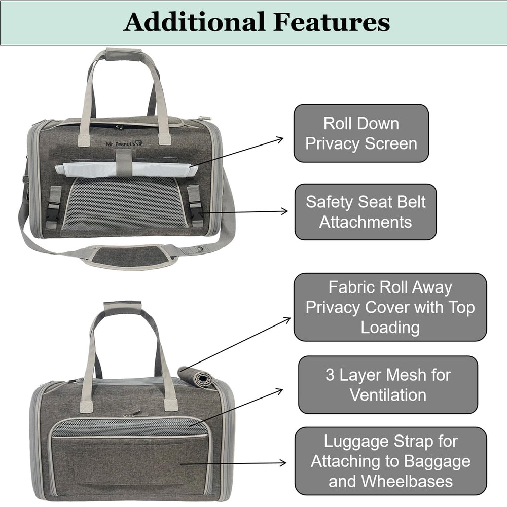 Mr. Peanut's Gold Series zipper-closeup highlights auto self-locking zippers for security.