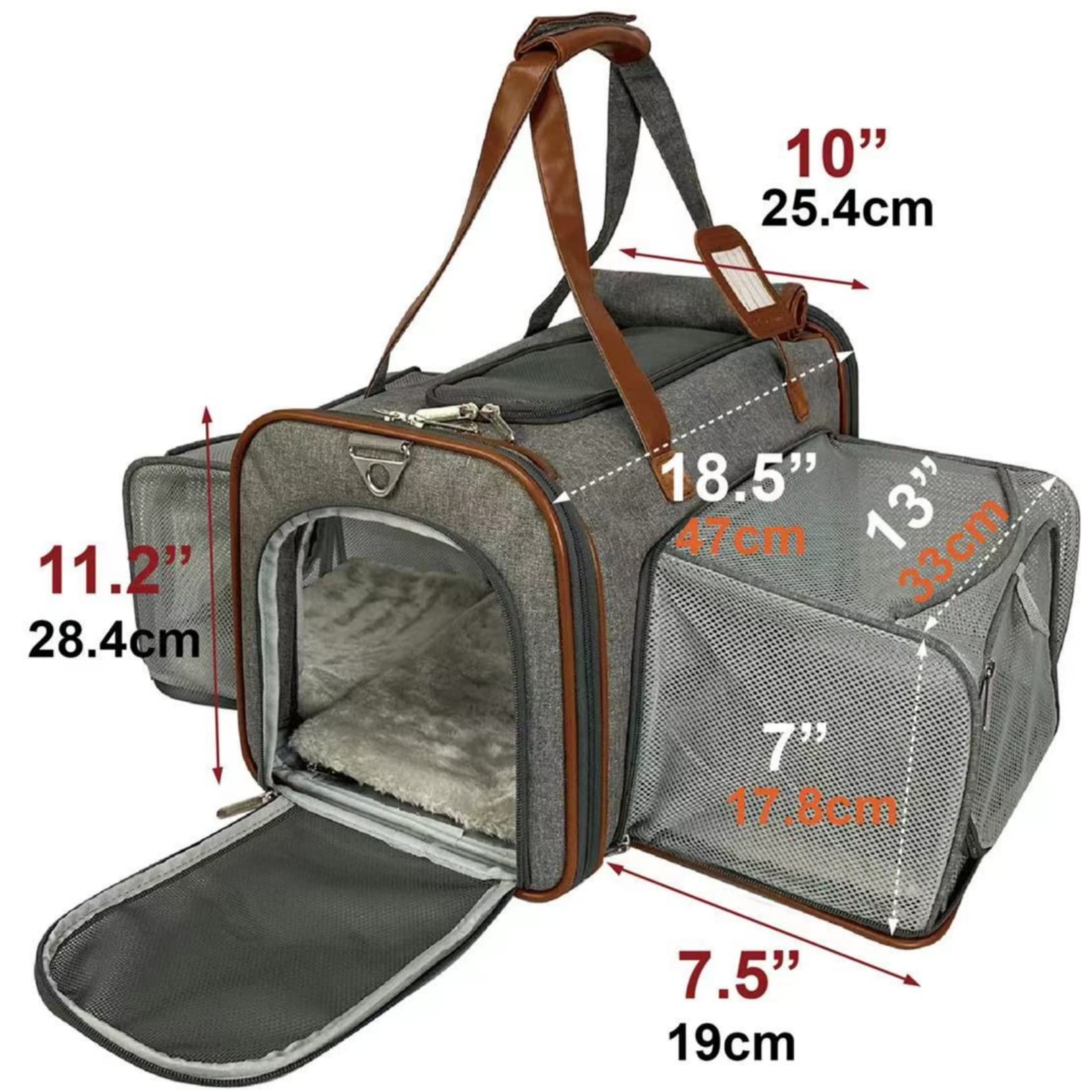 Mr. Peanut's Gold Series interior padding keeps pets comfortable on trips.