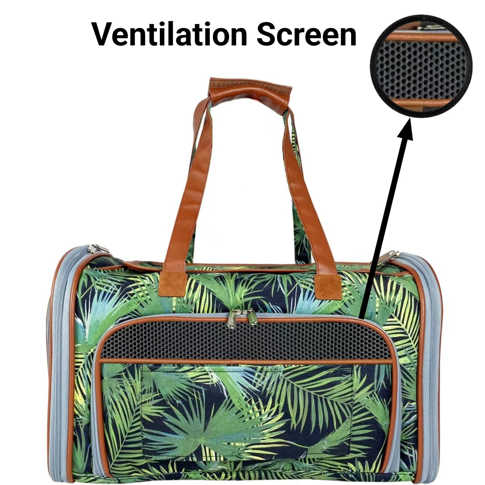Mr. Peanut's Gold Series Tropical zipper storage—treats, meds, or papers on the go.