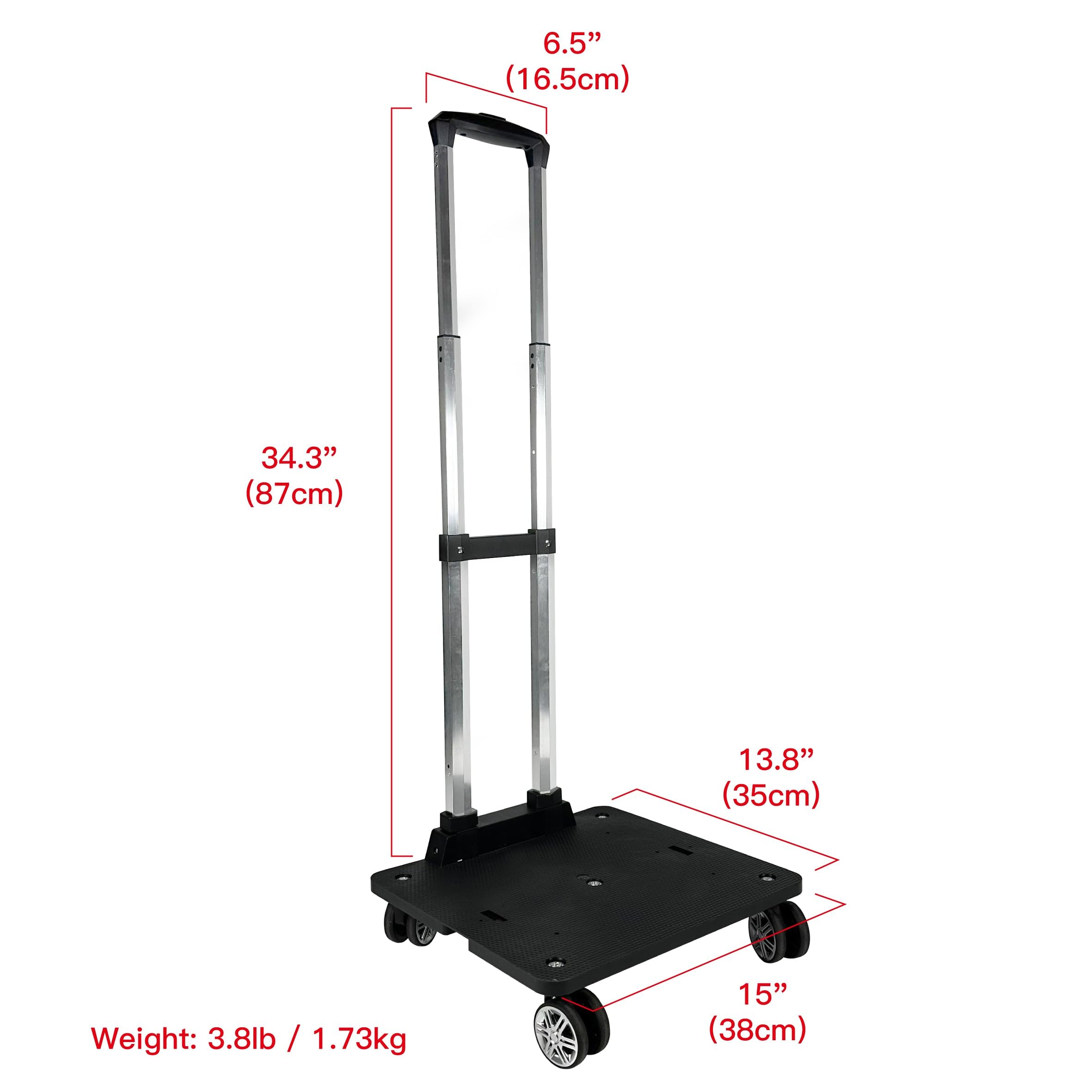 Mr. Peanut's Wheelbase is lightweight yet durable for travel