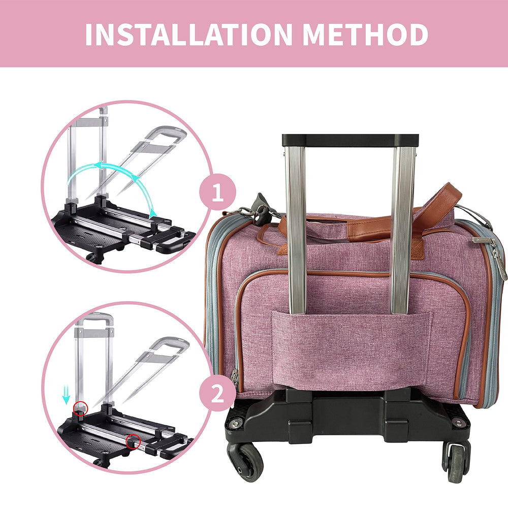 Mr. Peanut's Wheelbase includes a strap to secure a carrier