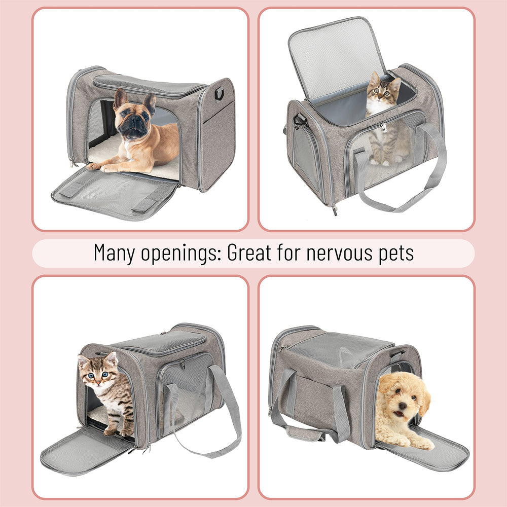 Mr. Pen pet carrier anti-slip zippers prevent escape from inside.
