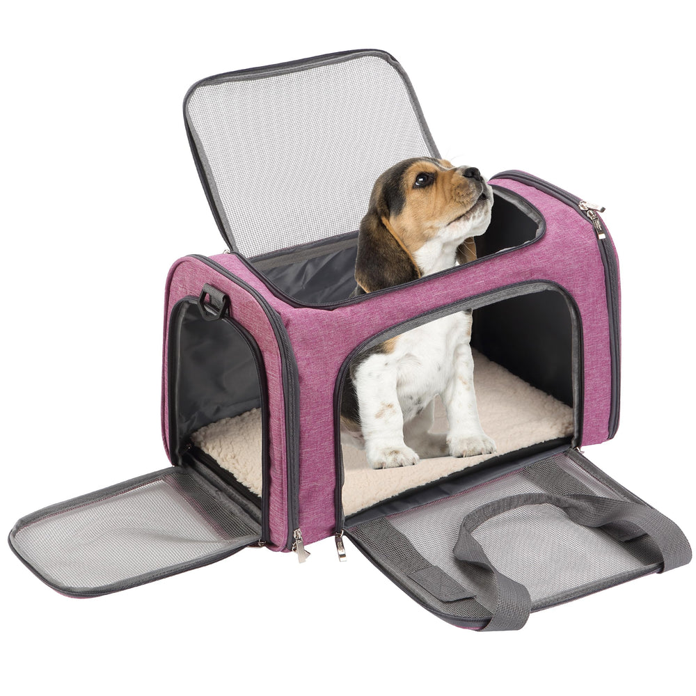 Mr. Pen pet carrier pink suitable for car and plane travel