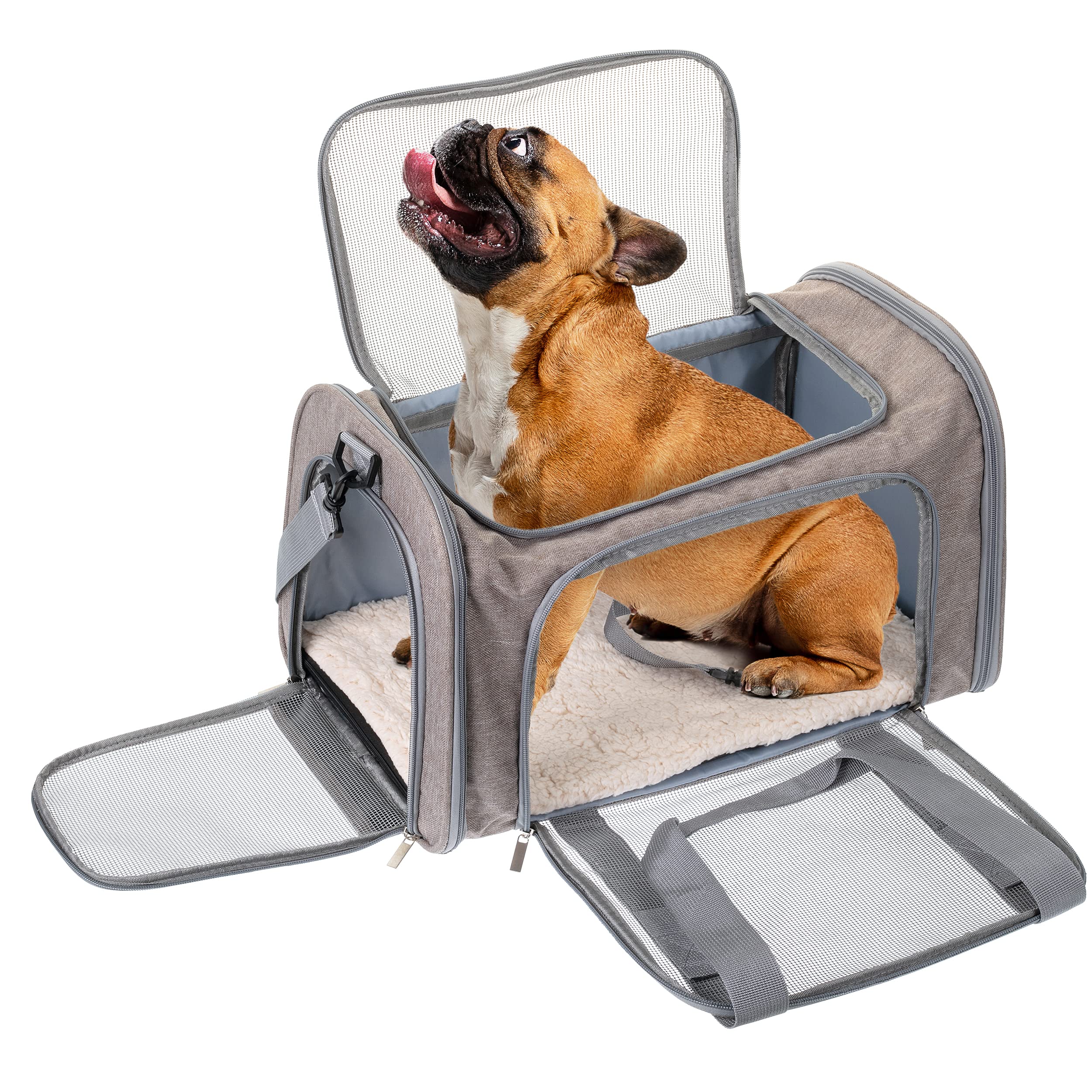 Mr. Pen pet carrier is ideal for car trips and quick outings.