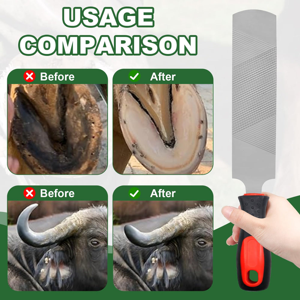 Mriuuod hoof rasp versatile for horses, donkeys, cows, and goats