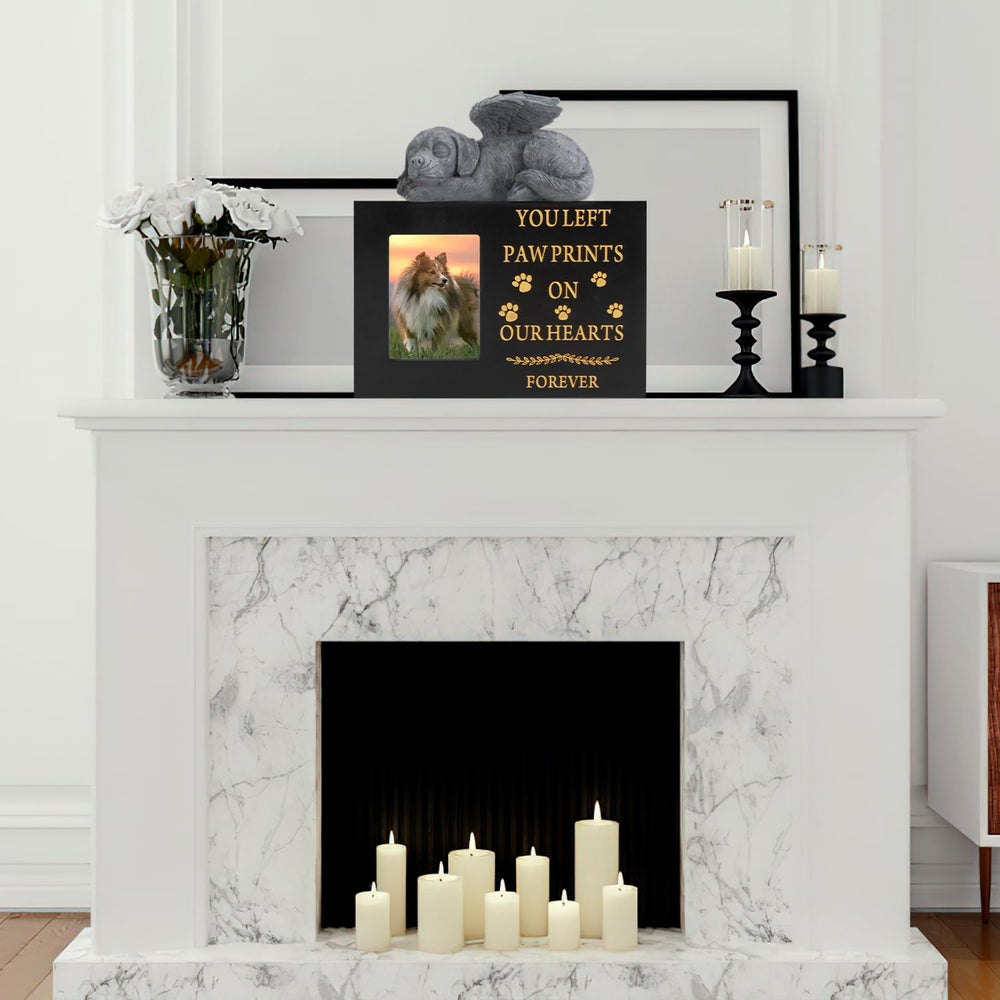 MROUEN pet urn dimensions-size-info illustrates compact memorial footprint.