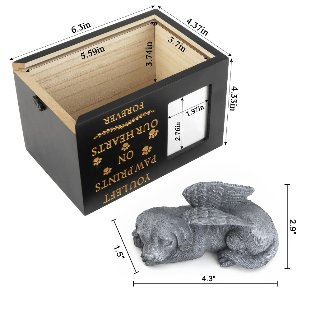 MROUEN pet urn wooden-construction-closeup reveals sturdy craftsmanship and durability.