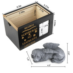MROUEN pet urn wooden-construction-closeup reveals sturdy craftsmanship and durability.