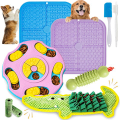 MRSOHRET 9-pack interactive dog toy set overview promotes enrichment and mental exercise.