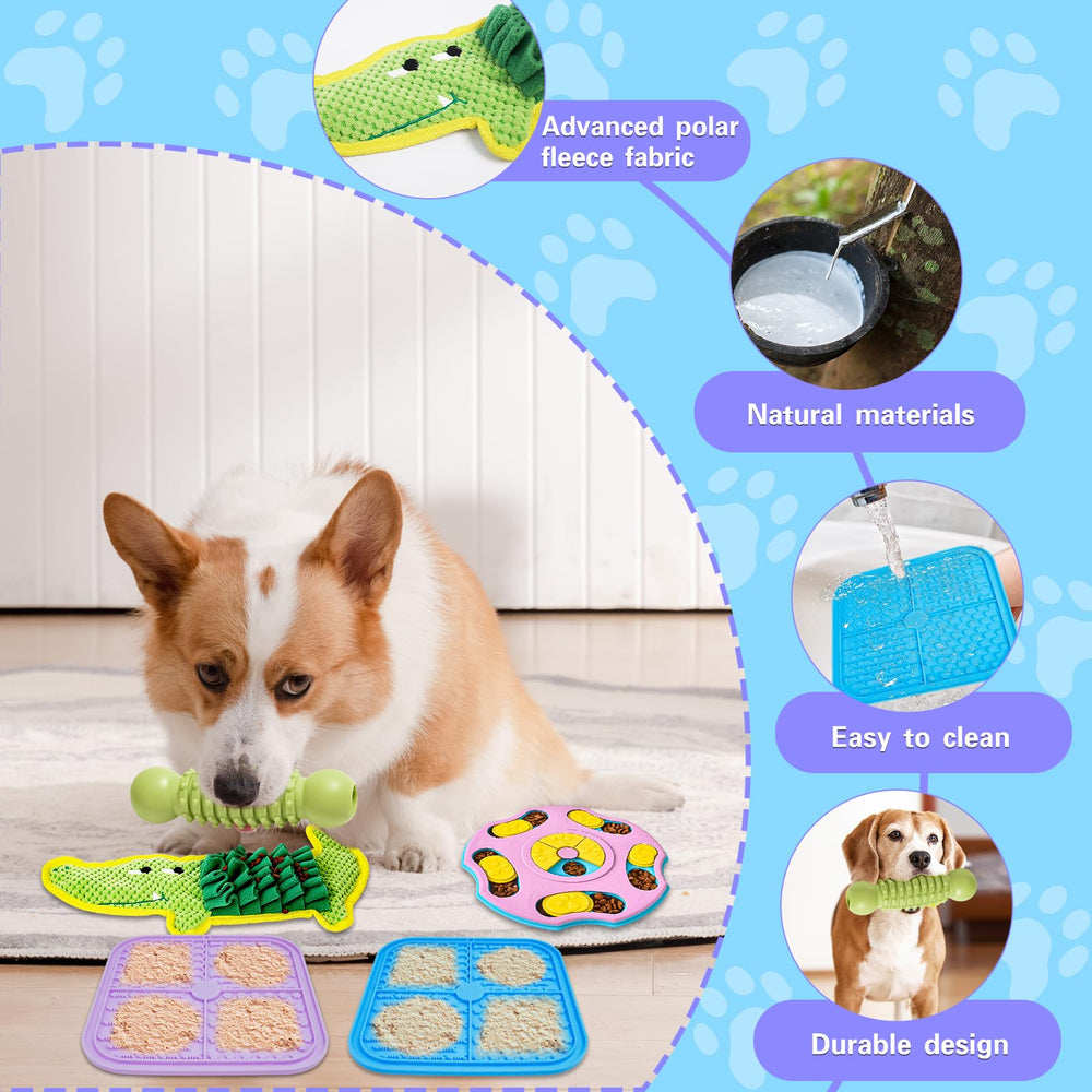 MRSOHRET crocodile-snuffle-mat displays sound paper to boost scent work.