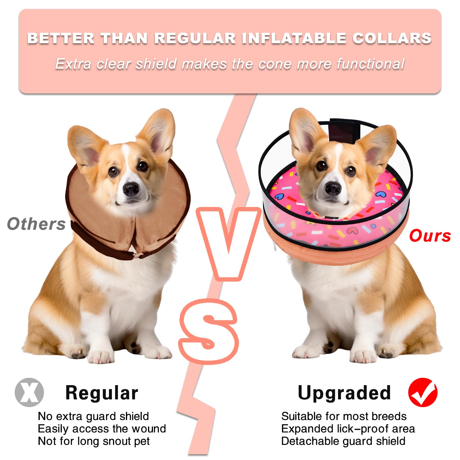 MRSOHRET range of cone sizes from S to XL fits different neck measurements securely
