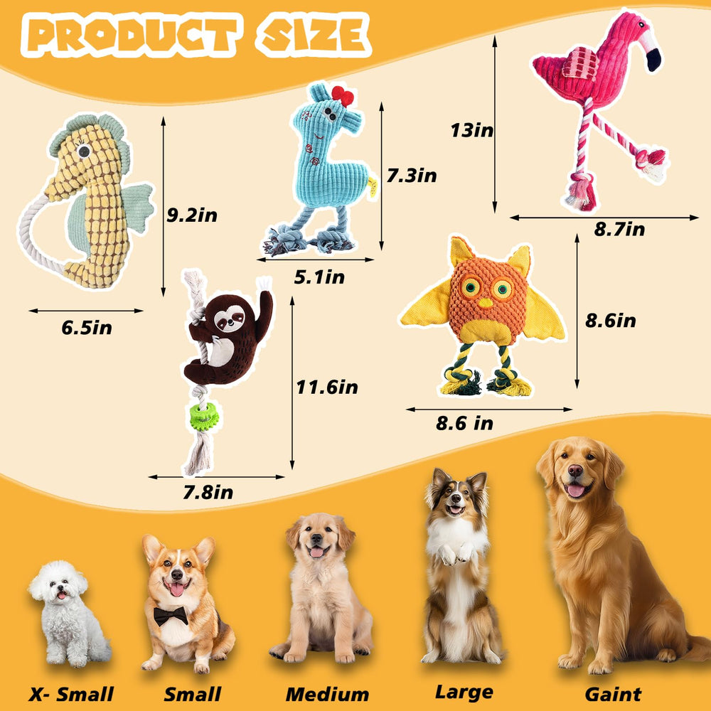 MRSOHRET plush dog toy tug-of-war-rope supports bonding and exercise.