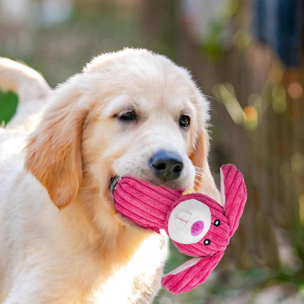 MRSOHRET durable seams plush dog toy built for dogs of all sizes to chew.
