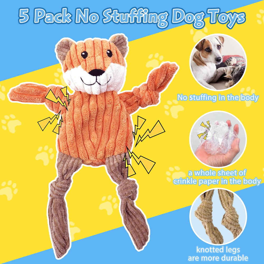 MRSOHRET fox toy for dogs promoting engaging fetch and teething relief