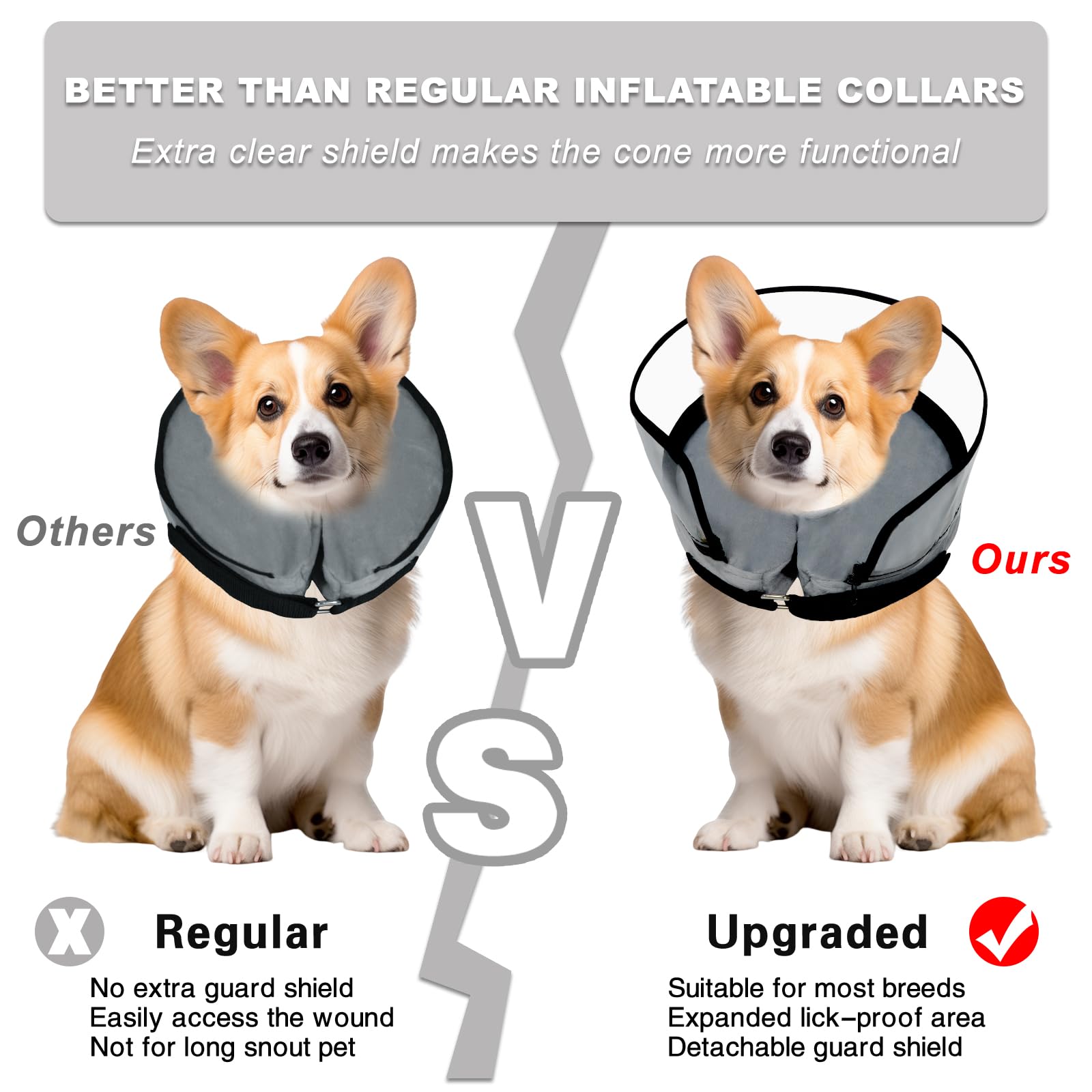 MRSOHRET neck size guide for proper dog cone fit