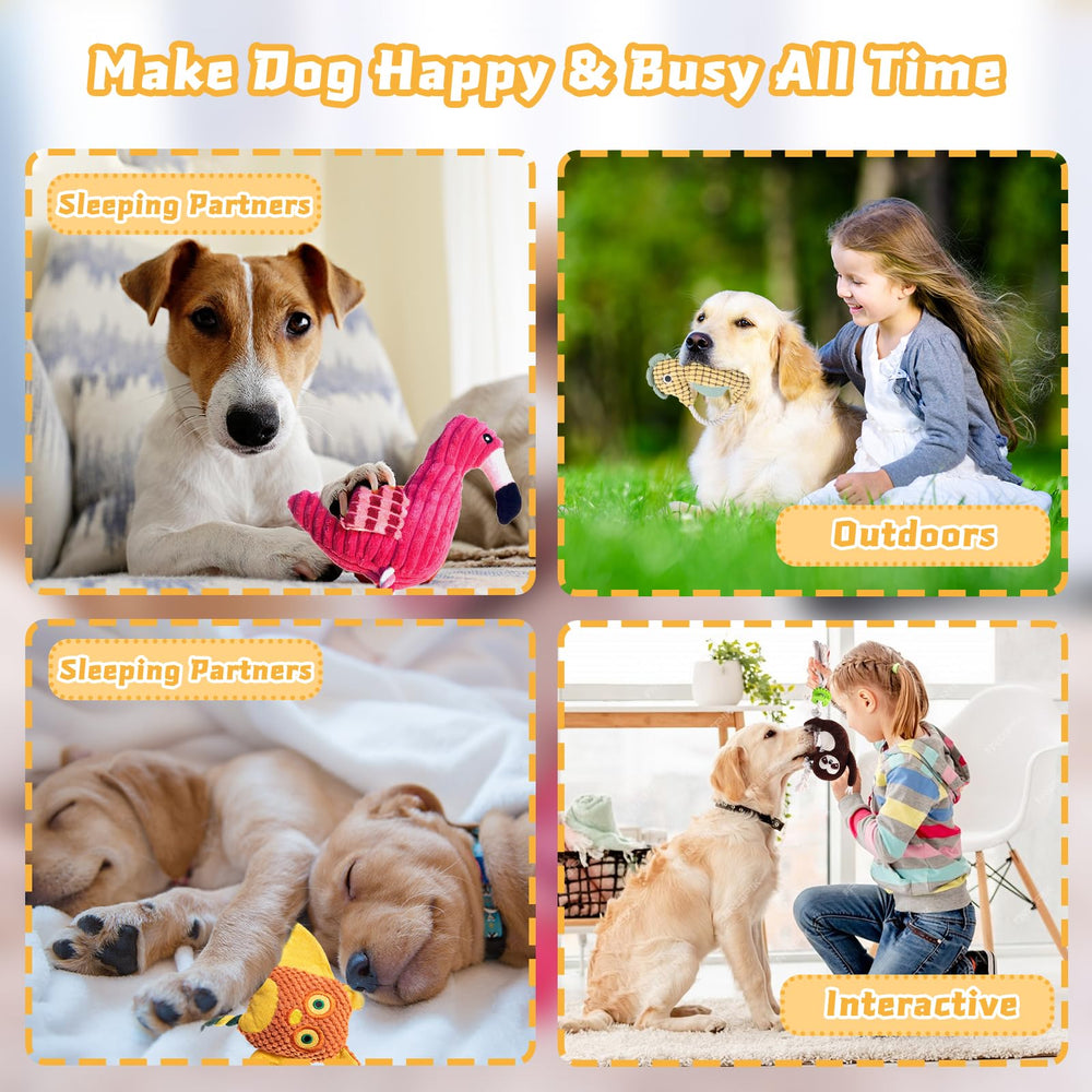 MRSOHRET plush dog toy interactive-play encourages daily activity and bonding.