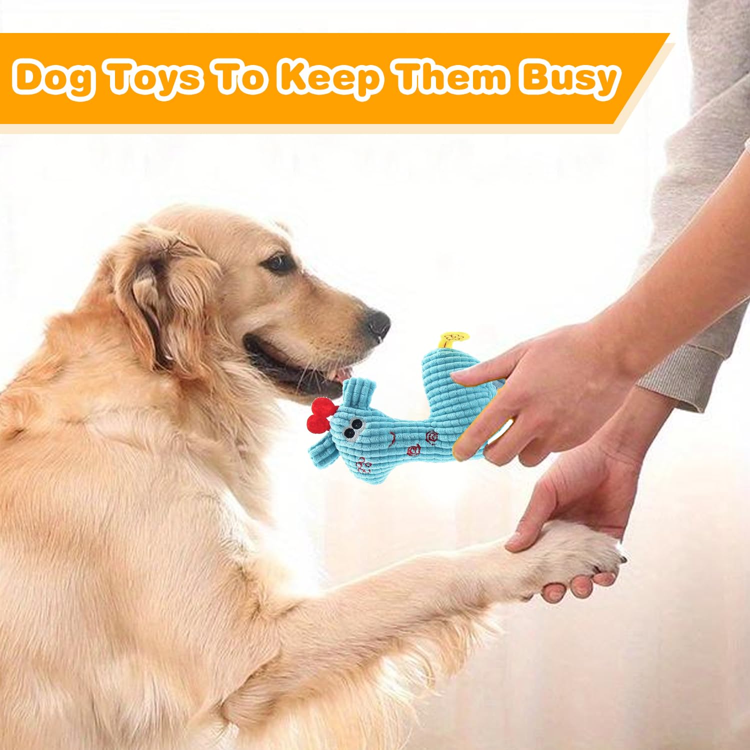 MRSOHRET plush dog toy puppy-to-large-dog suitability supports versatile pets.