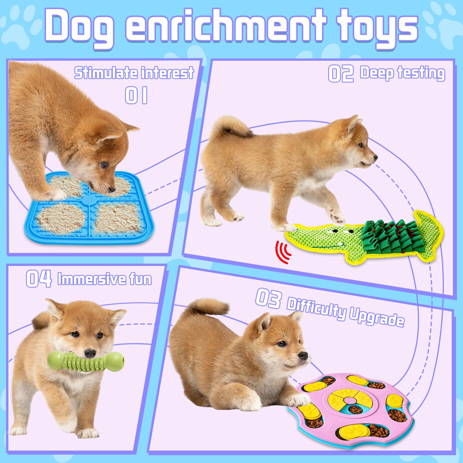 MRSOHRET puzzle-toy-sliders encourages problem-solving and reduces boredom in dogs.