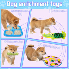 MRSOHRET puzzle-toy-sliders encourages problem-solving and reduces boredom in dogs.