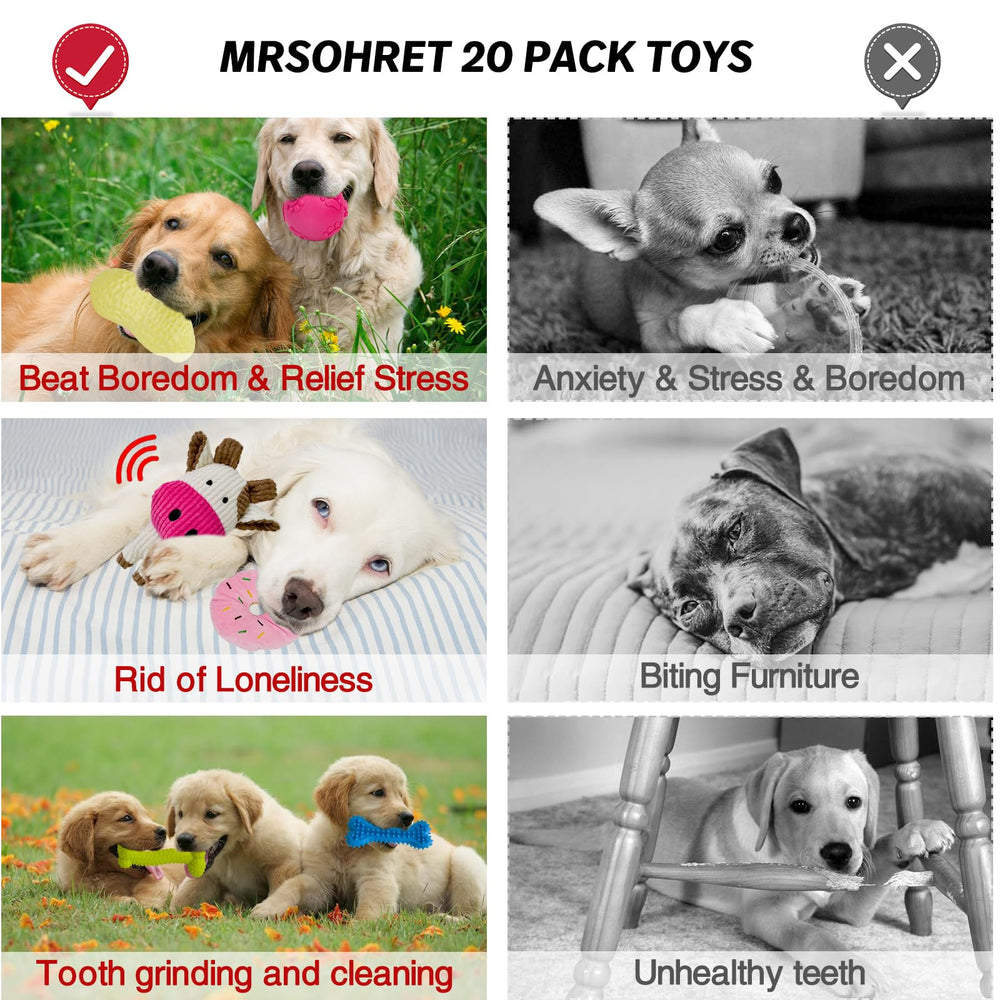 MRSOHRET toy storage basket keeps puppy gear organized.