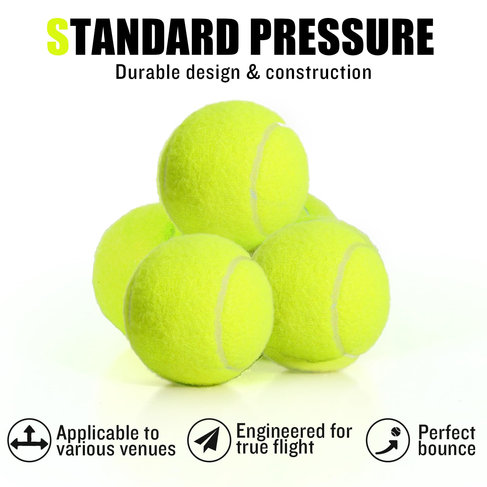 MRYCZ FYRHD all-surface tennis balls suitable for indoor and outdoor use.