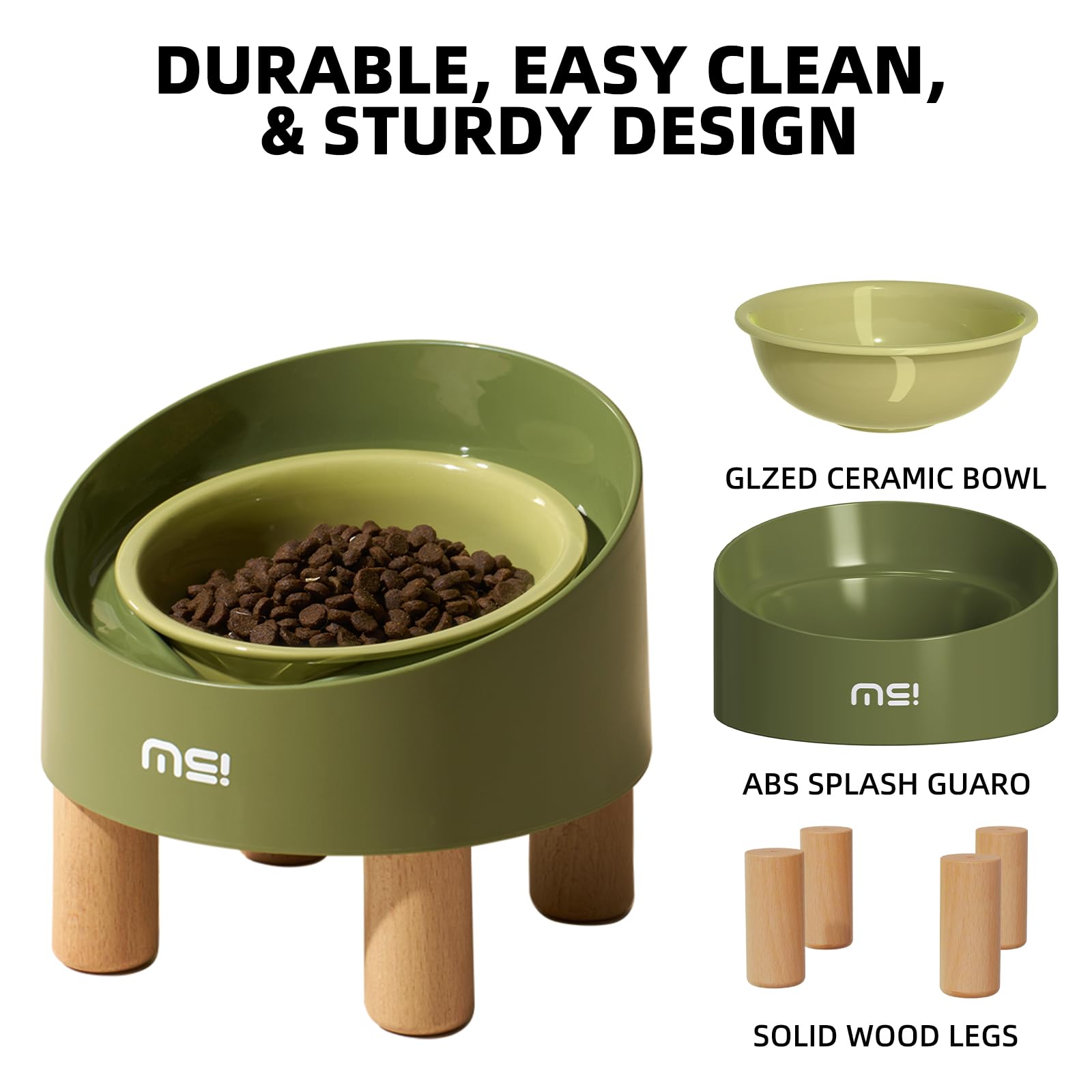 MS!MAKE SURE cat bowls 5.1 inch wide fit multiple pets comfortably.