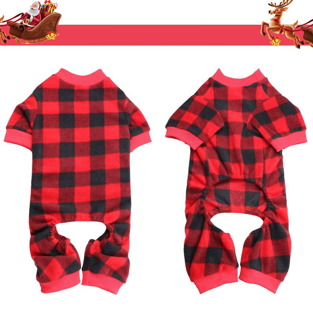 Mtliepte pijama para perro corte amplio para comodidad al moverse.